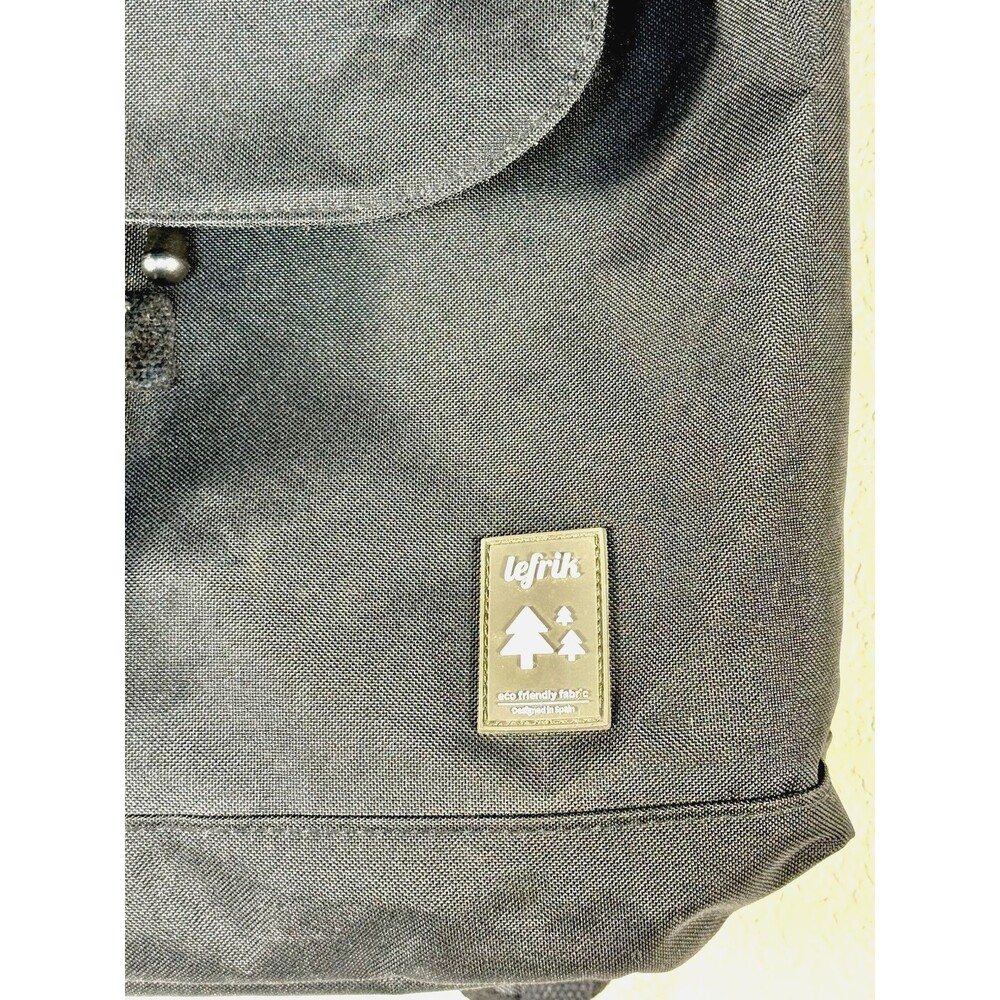 Lefrik Scout Backpack Black Eco-Friendly Recycled PET Laptop Rucksack - Picture 3 of 11